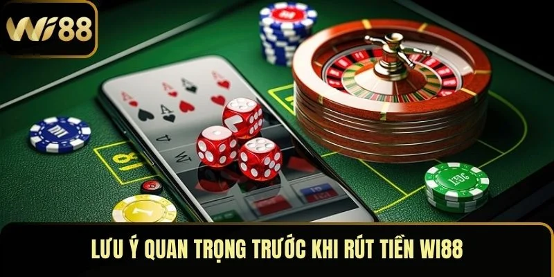 Lưu ý quan trọng trước khi rút tiền Wi88